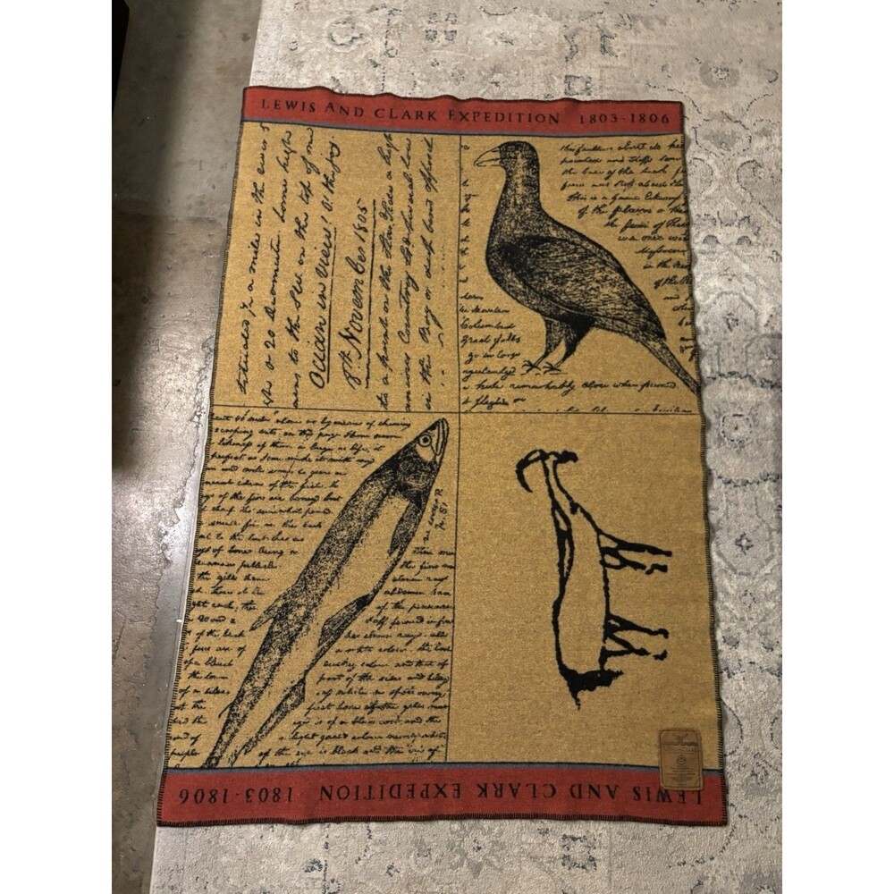 Lewis And Clark Virgin Wool Blanket Fairbault Woolen Mills Journal Pages